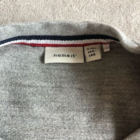 NWOT Name It Cotton Gray sweatshirt - Picture 4 of 8